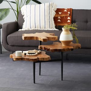 3 tier deals round coffee table