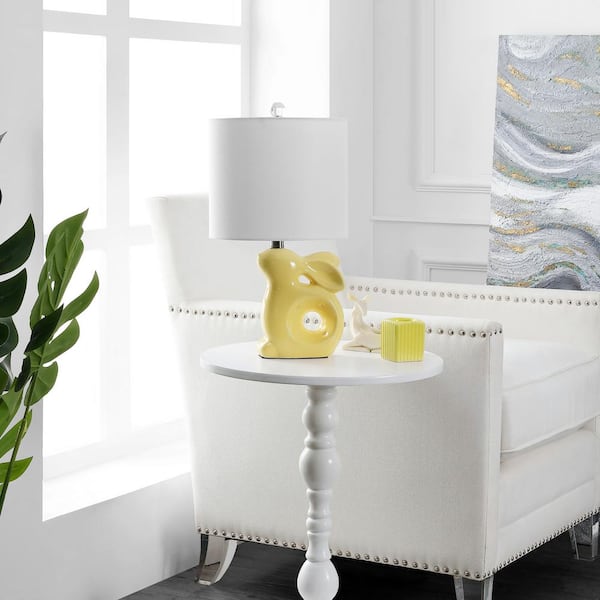 Ruby Rabbit 19 in. Yellow Table Lamp