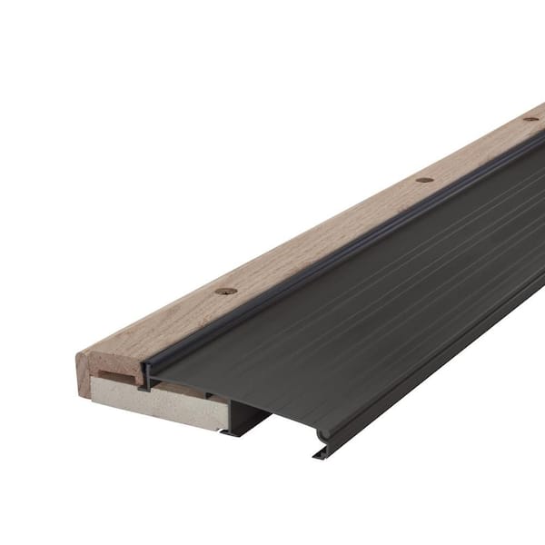 5-5/8 in. x 1-1/8 in. x 36 in. Bronze Adjustable Aluminum and Hardwood Threshold