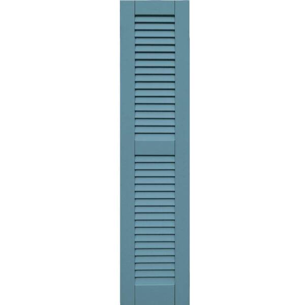 Winworks Wood Composite 12 in. x 53 in. Louvered Shutters Pair #645 Harbor