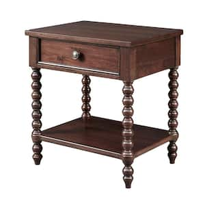 Beckett Morocco Brown 1 Drawer Nightstand