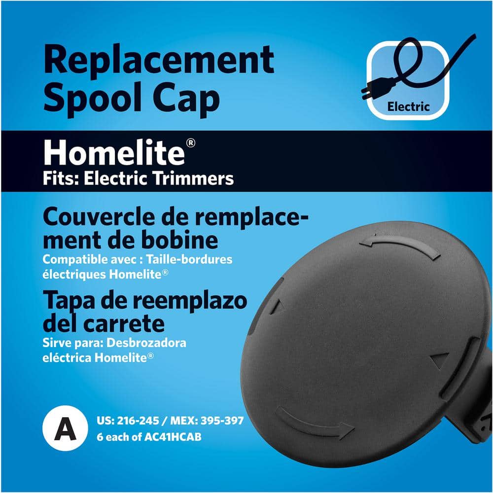 Homelite 2 Pack Of Genuine OEM Replacement Spool Caps # 34101176AG-2PK 