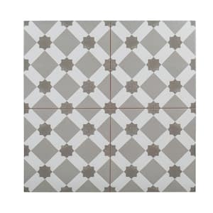 Organza Loom Gray 18 in. x 18 in. Square Matte Ceramic Wall Tile (2.25 sq. ft. /Each)