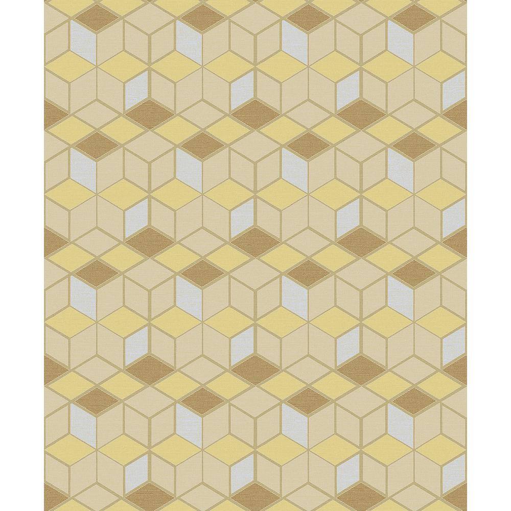 Joanne Mustard Blox Paper Strippable Roll (Covers 57.8 sq. ft.)
