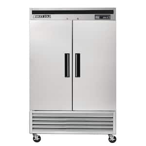 MCR-49FDHC 54 in. Double Door Reach In Refrigerator Bottom Mount Stainless Steel