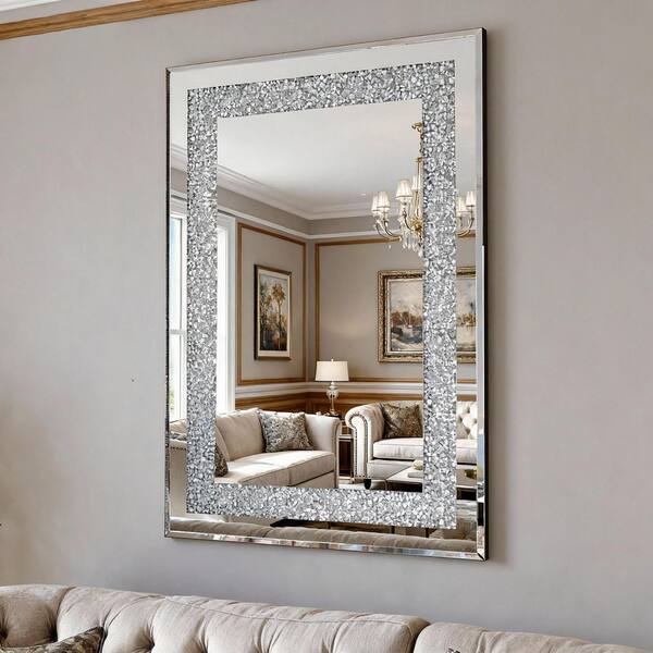 Seafuloy Silver 36 in. W x 24 in. H Modern Rectangle Metal  display picture 1