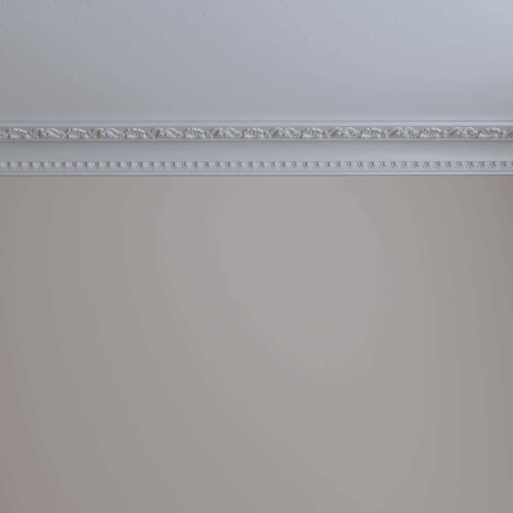 Artis with Shells White Polyurethane Crown Moulding