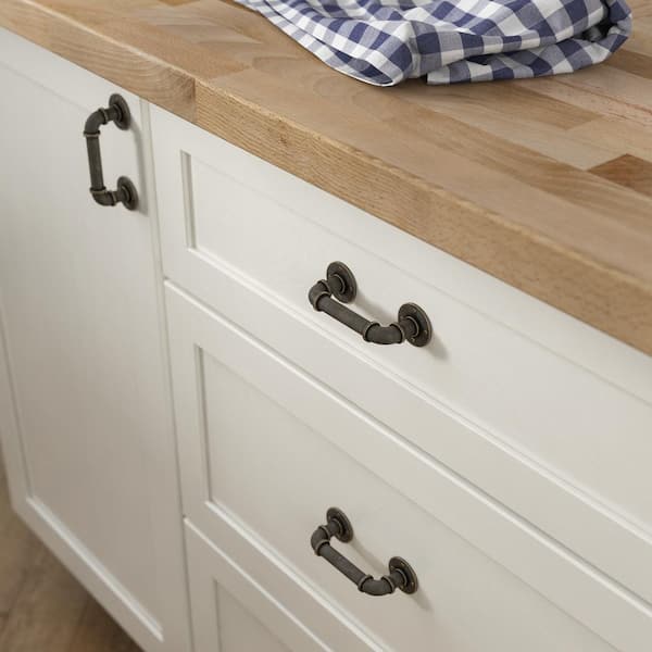 Industrial 3 in. (76 mm) Vintage Warm Chestnut Cabinet Drawer Pull