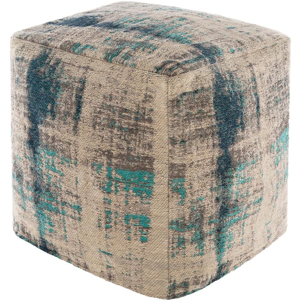 Livabliss Rees Dark Blue Accent Pouf