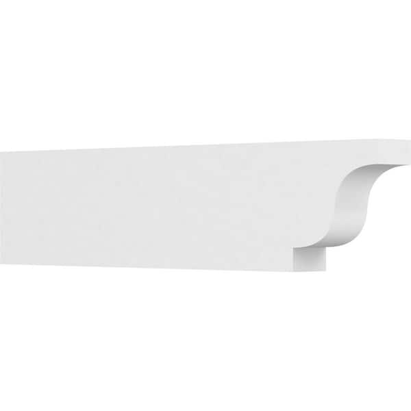 Ekena Millwork 4 in. x 10 in. x 42 in. Standard Newport Architectural Grade PVC Rafter Tail Brace