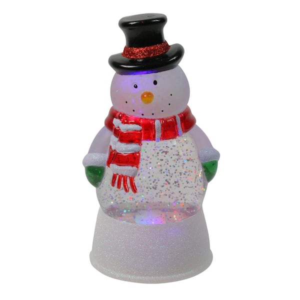 Details about  / Lighted  Snowy Snowman Color Changing Christmas  Ornament New NWT