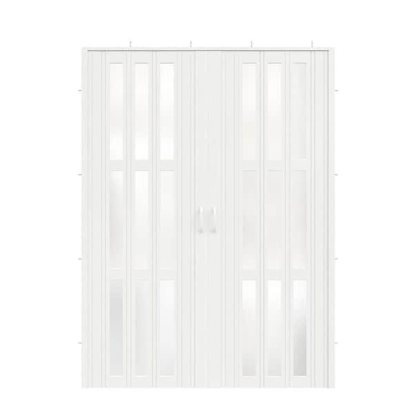 SOCBAZZAR 60 in x 80 in. (Double 32 in. ) White Oak Finished