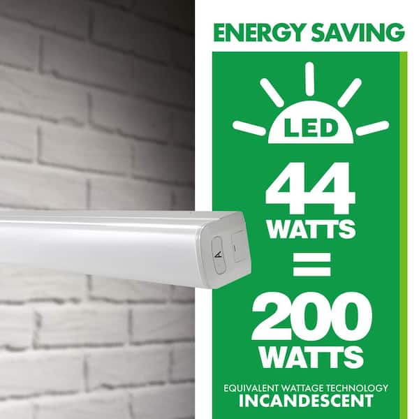 LEDone 2 ft. Linear 160-Watt Equivalent Integrated LED Dimmable Galvanized Steel White High Bay Light, 5000K