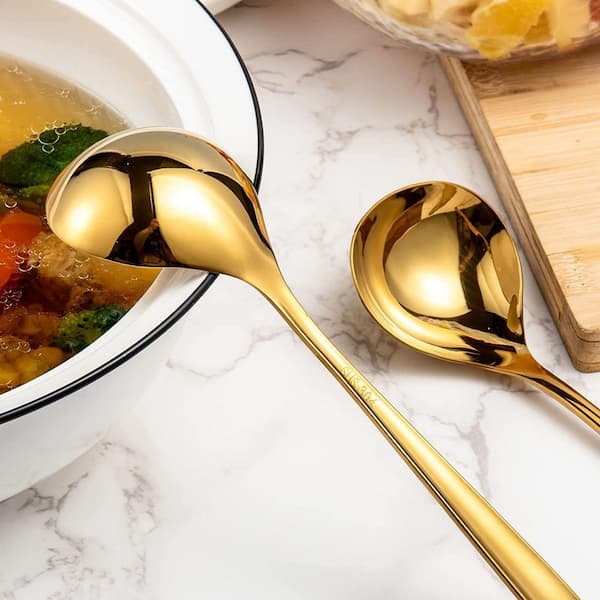 knee length dresses for ladies 1 oz. Stainless Steel Gravy Ladle- Serving Ladle Sauce Ladle Soup Ladle Kitchen Ladle Best Kitchen Accessories for Cooking Serving Spoon for Soup main image 1