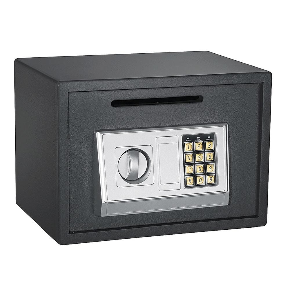 0.67 cu. ft. Depository Digital Safe - Electronic Lockbox with Keypad and 2