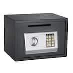 0.67 cu. ft. Depository Digital Safe - Electronic Lockbox with Keypad and 2 Manual Override Keys