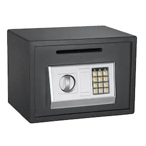 0.67 cu. ft. Depository Digital Safe - Electronic Lockbox with Keypad and 2 Manual Override Keys
