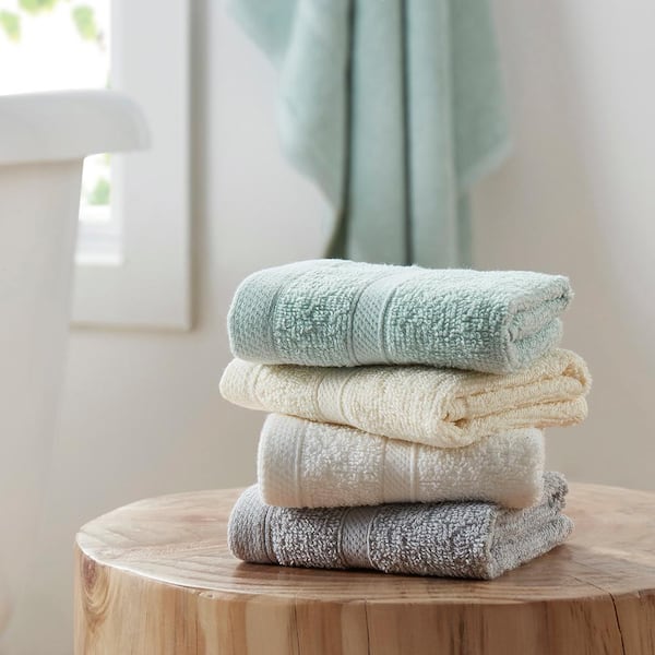 Cannon Low Twist 100 % Cotton 6-Piece Towel Set, 550 gsm, Highly Absorbent, Super Soft and Fluffy, 6-Piece Set, Jade Green