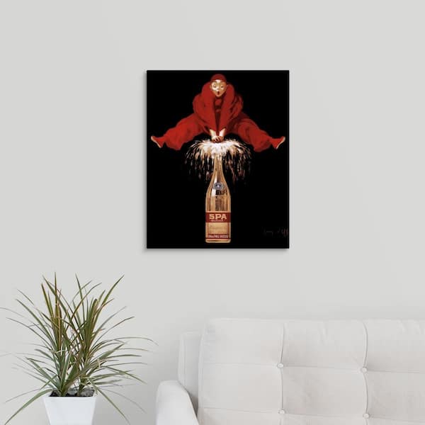 GreatBigCanvas "Belgian Sparkling Water Elixir - Vintage Beverage Advertisement" by Vintage Apple Collection Canvas Wall Art