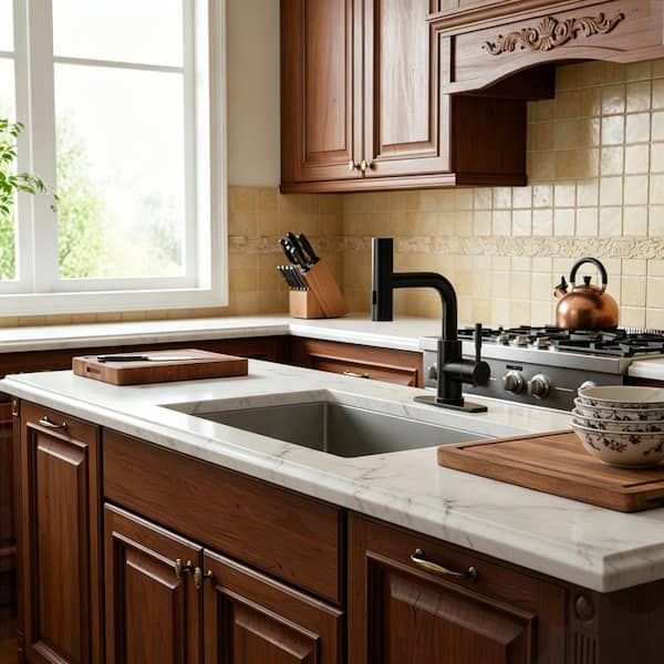 11.3 in. Single Handle Pull Down Sprayer Kitchen Faucet with Advanced Spray and 360° Spout Swivel in Oil Rubbed Bronze