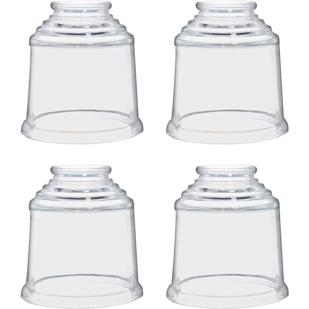 4PK-Lighting Accessory-Replacement Glass- Clear - 2-1/4 in.Fitter, 4-3/4 in