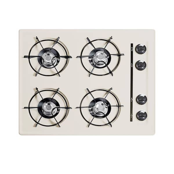 Summit Appliance 24 in. Gas Cooktop in Bisque with 4 Burners