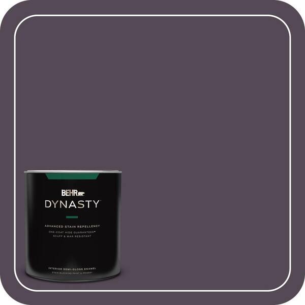 BEHR DYNASTY 1 qt. #BXC-51 Deep Mulberry Semi-Gloss Enamel Interior Stain-Blocking Paint and Primer