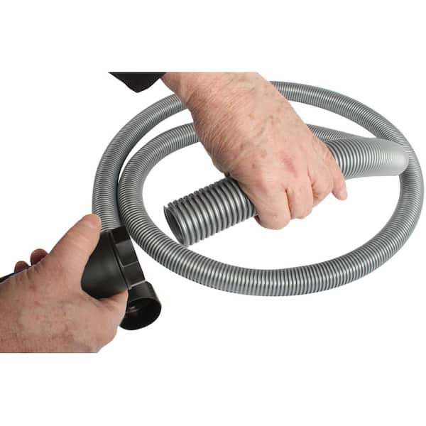 50 Ft. Premium Shop Vacuum Extension Hose with 2 Tank adapters and 1.25  Curved end