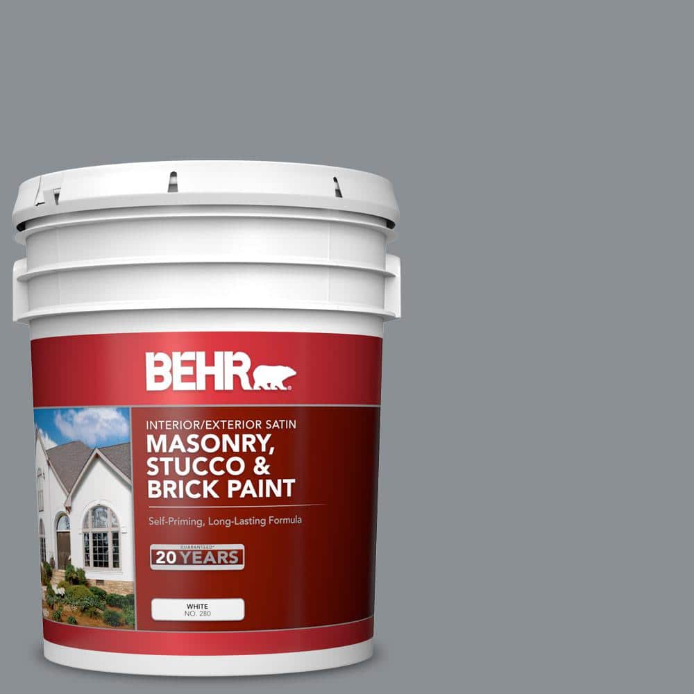 5 gal. #SC-125 Stonehedge Satin Interior/Exterior Masonry, Stucco and Brick