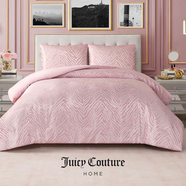 JUICY COUTURE Sparkle Zebra Jacquard 2-Piece Pink Marshmallow