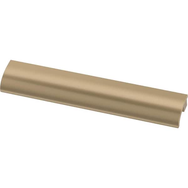 Liberty Rounded Slimline 3 in. or 3-3/4 in. (76 mm or 96 mm) Champagne Bronze Dual Mount Drawer Pull