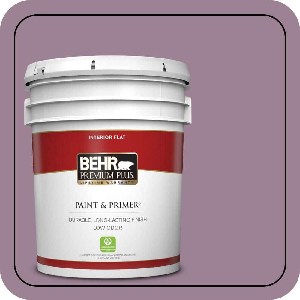 5 gal. #S110-5 Garden Plum Flat Low Odor Interior Paint & Primer price history on PriceWatchPro