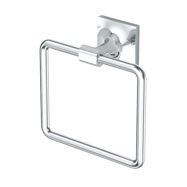 Waterline Wall Mounted Towel Ring in Chrome