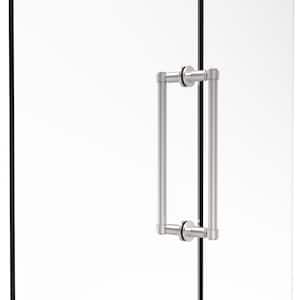Contemporary 12 in. Back-to-Back Shower Door Pull in Polished Chrome