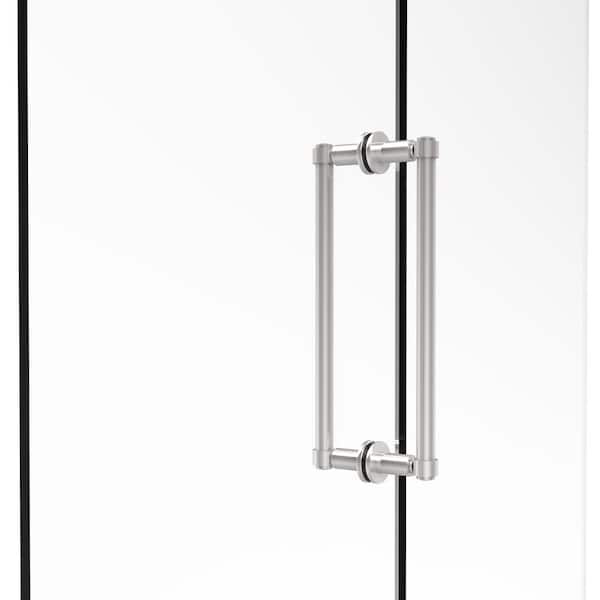 Round Back-to-Back Handle Shower Glass Door Handle Solid Aluminum Bathroom Handle Used to Replace grooved Glass Door