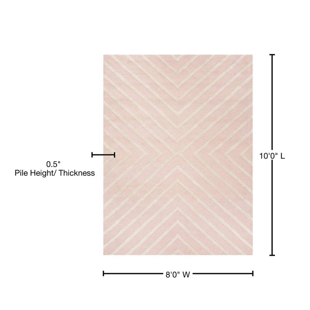 Ivory Whisper Hand-Tufted Wool Kids' Area Rug 8' x 10'