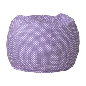 Small Lavender Dot Kids Bean Bag Chair