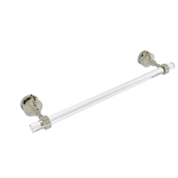 Allied Brass Pacific Grove Collection 18 in. Over-the-door Single Towel Bar in Polished Nickel