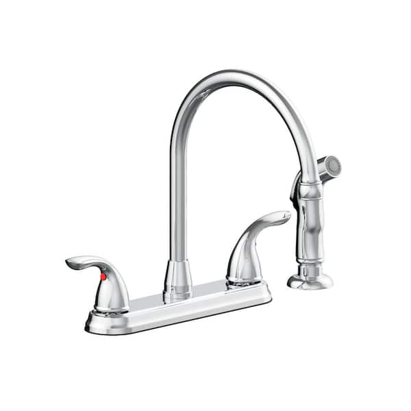 Seasons Westlake Double-Handle Kitchen Faucet with Side Sprayer in ...