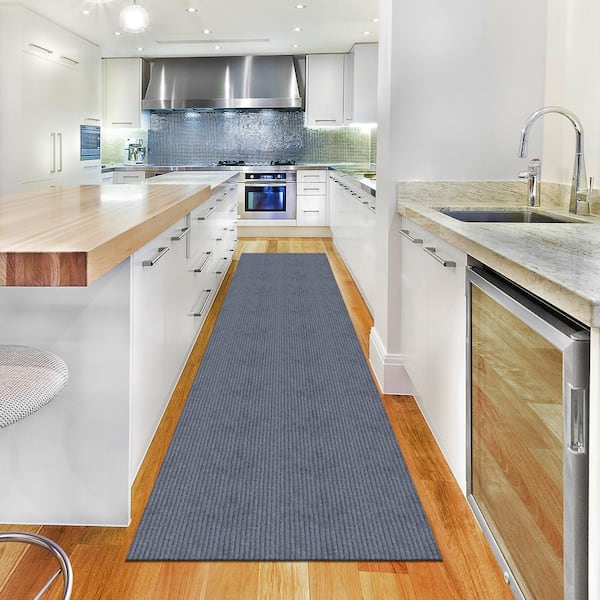 RUEIURI 0.1 Inch Ultra Thin Kitchen Sink Floor Mat, Waterproof Indoor Door  Mat Kitchen Rugs Laundry Room Decor with Non Slip Rubber Backing Washable