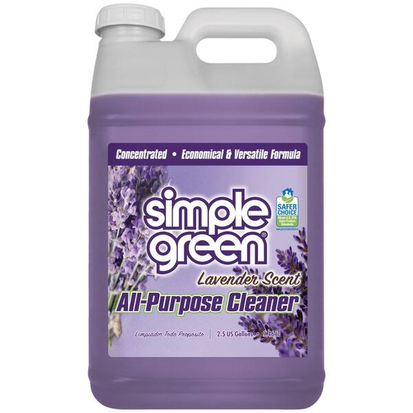 Simple Green 2.5 Gal. Lavender Scent AllPurpose Cleaner 1610100239320 The Home Depot