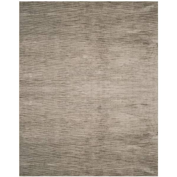 Mirage 9 ft. x 12 ft. Sabre Gray Solid Color Gradient Area Rug