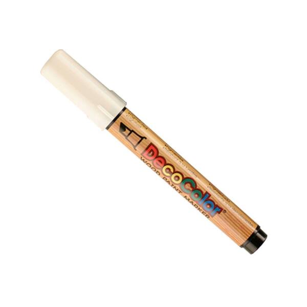 Marvy Uchida DecoColor White Chisel Point Acrylic Wood Paint Marker