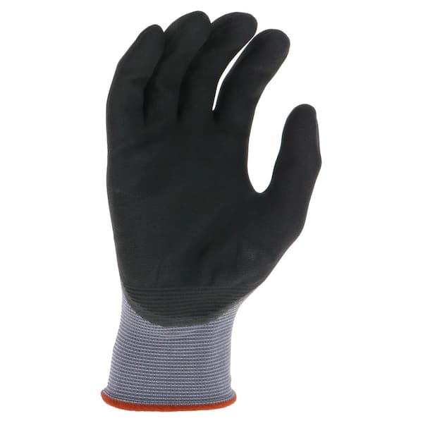 ATG MaxiFlex Ultimate Men's Large Gray Nitrile-Coated
