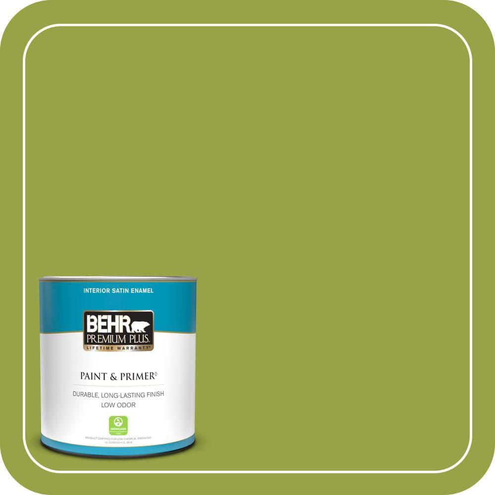 1 qt. #P360-6 Fresh Apple Satin Enamel Low Odor Interior Paint & Primer price history on PriceWatchPro