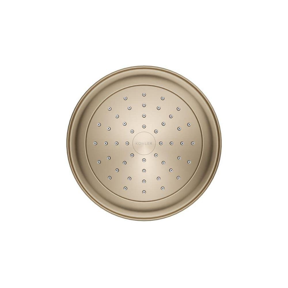 Vibrant Brushed Bronze Wall Mounted Shower Head with Katalyst Spray