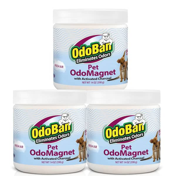 Have a question about OdoBan 14 oz. OdoMagnet Odor Absorber with Activated Charcoal Pet Odor Eliminator for Home Bathroom Fresh Air Scent 3 Pack Pg 1 The Home Depot