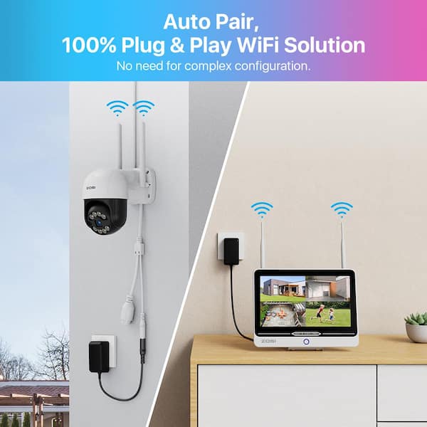 Zosi wireless best sale camera setup