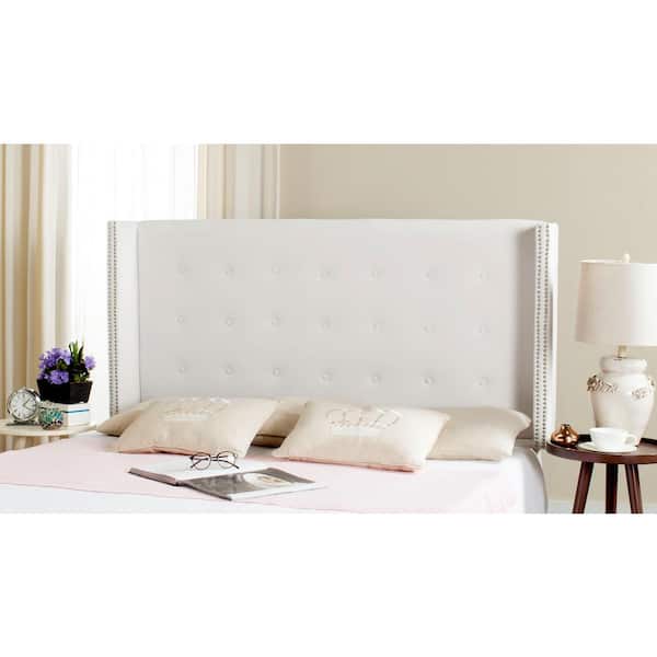Keegan White Queen Upholstered Headboard