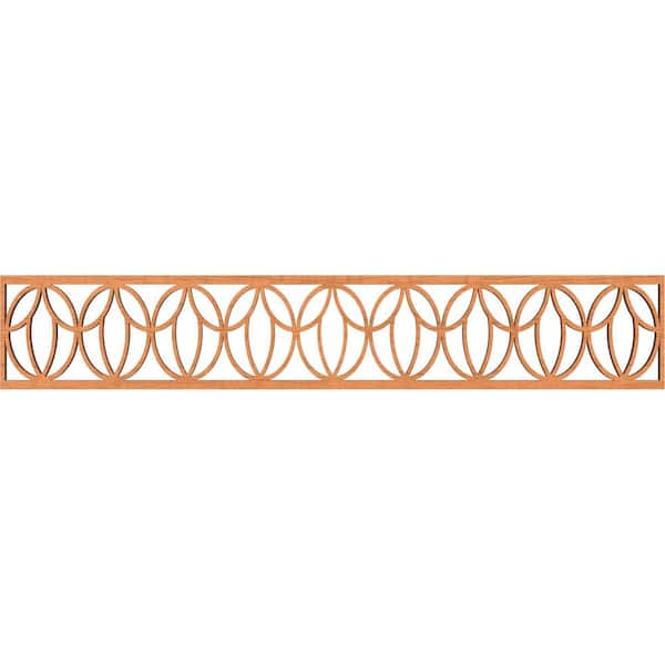 Ekena Millwork Shoshoni Fretwork 0.375 in. D x 46.625 in. W x 8 in. L Cherry Wood Panel Moulding